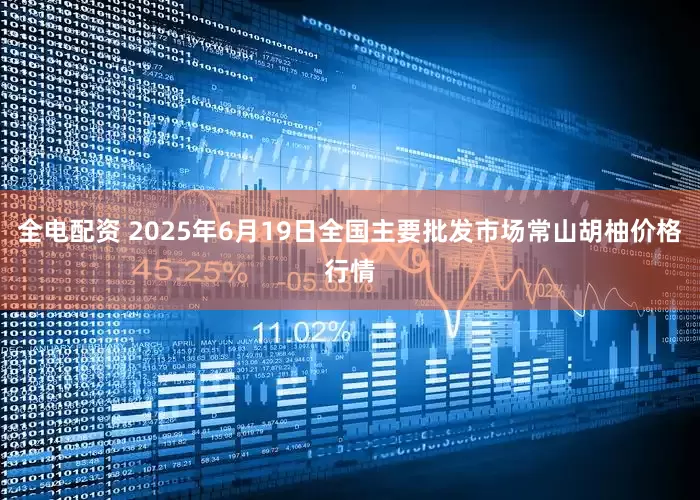 全电配资 2025年6月19日全国主要批发市场常山胡柚价格行情