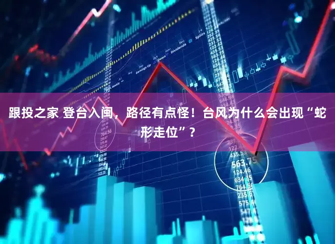跟投之家 登台入闽，路径有点怪！台风为什么会出现“蛇形走位”？